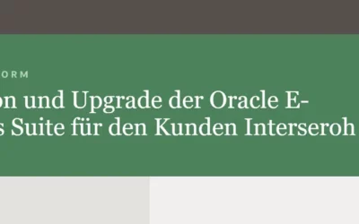 4.5.2021 Expert Talk: Migration und Upgrade der Oracle E-Business Suite für den Kunden Interseroh