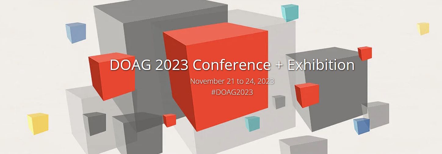 November 21-24, 2023 | DOAG 2023 Conference + Exhibition