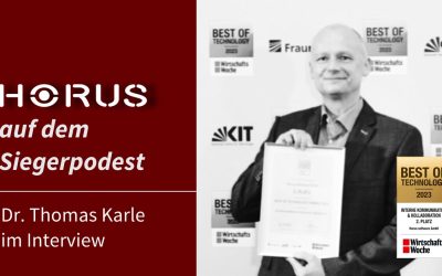 Interview of our partner Horus about the "Best of Technology 2023" Award