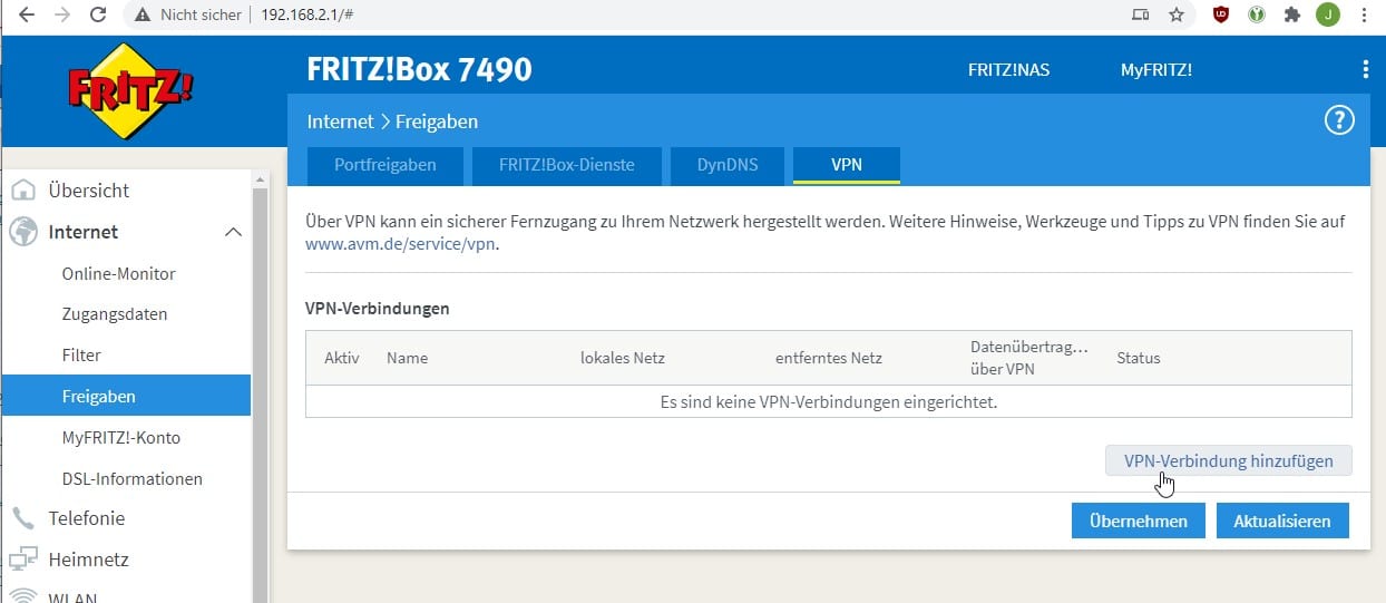 VPN section_Fritz!Box
